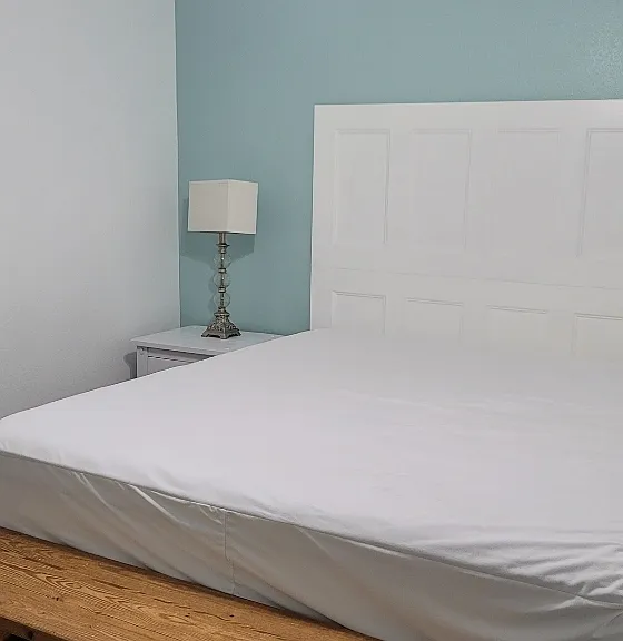 Primary bedroom with King Size Bed - linens not included