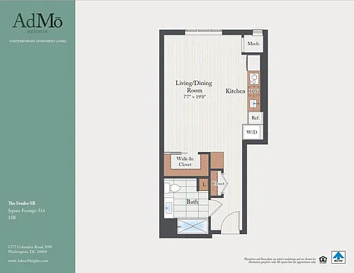 Floor plan The Studio SB