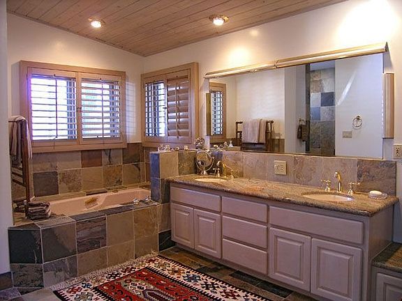 Master Bath with slate and granite