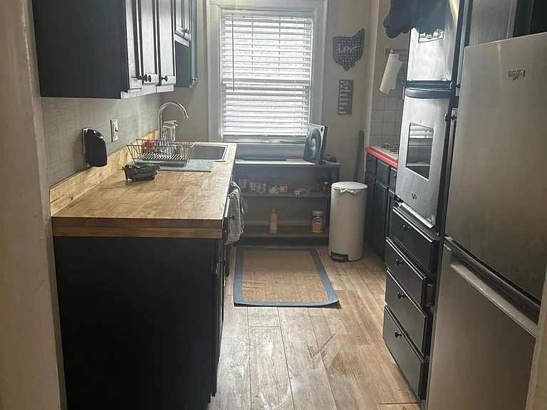 Looking into the kitchen