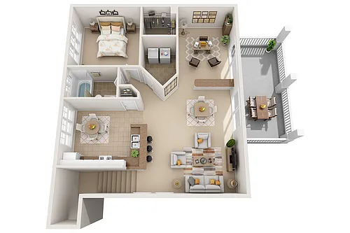 Floor plan Peach