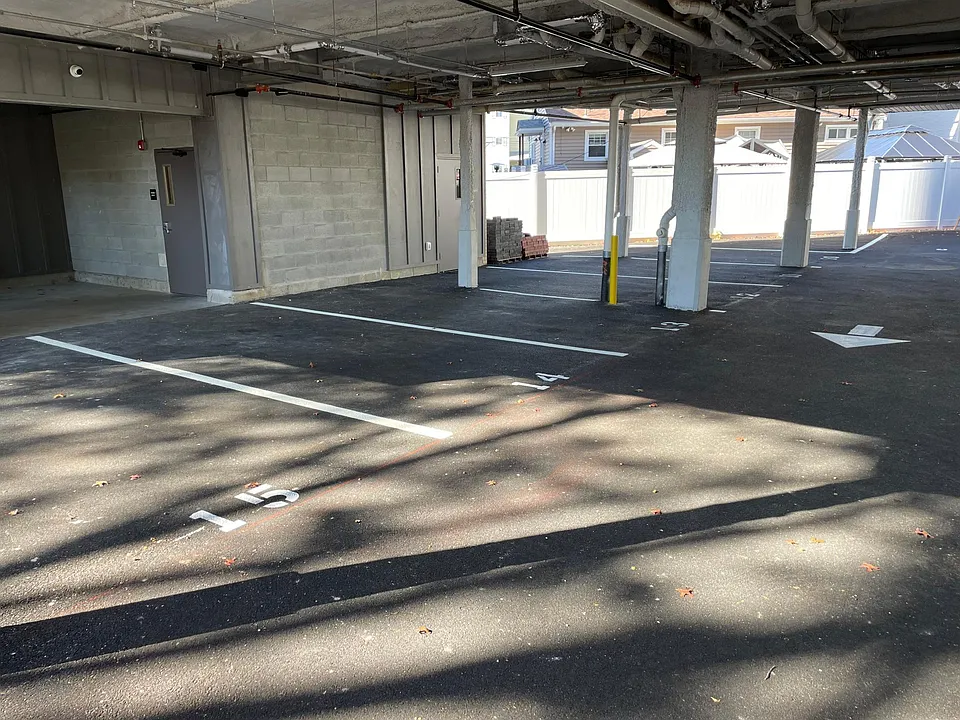 Building offers on-site parking