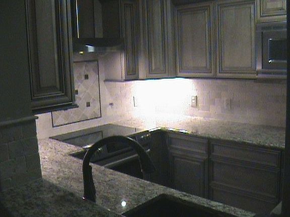 Marble backsplash