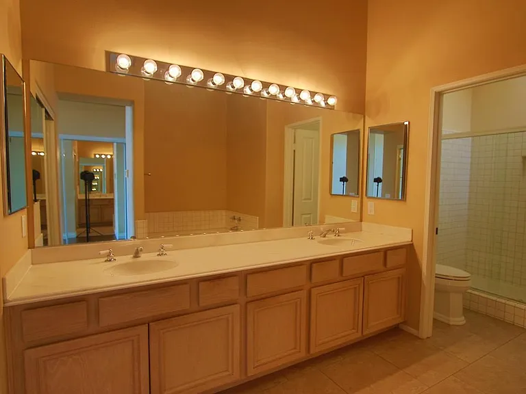 Master Bathroom with double sinks