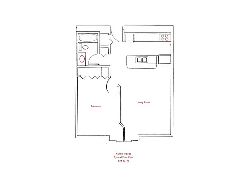 Floor plan 1 Bedroom