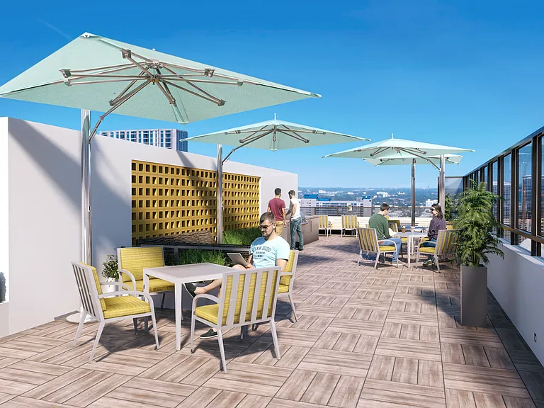Spectacular Roof top Terrace | Apartments for Rent in Downtown Miami | Grand Station