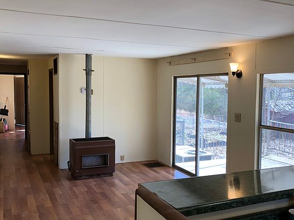 View of den from kitchen