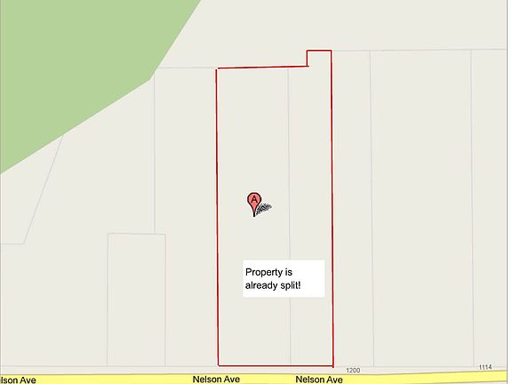 Both parcels are included with the property.  Zillow is only reflecting one.