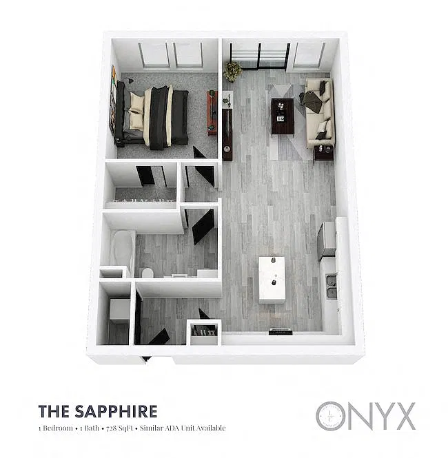 Floor plan ONYX - The Sapphire