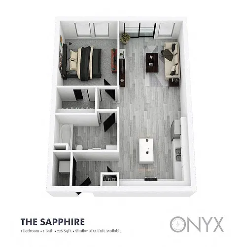 Floor plan ONYX - The Sapphire