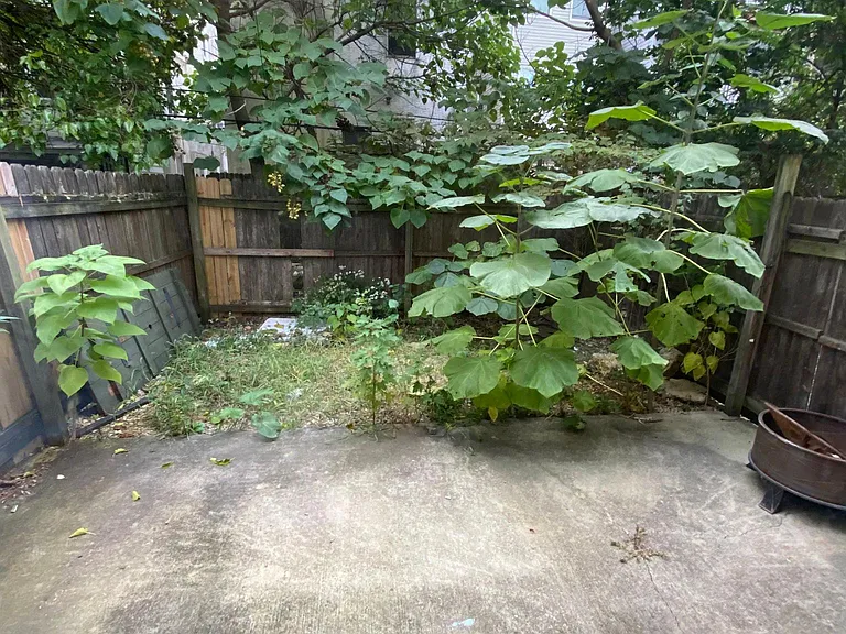 private backyard