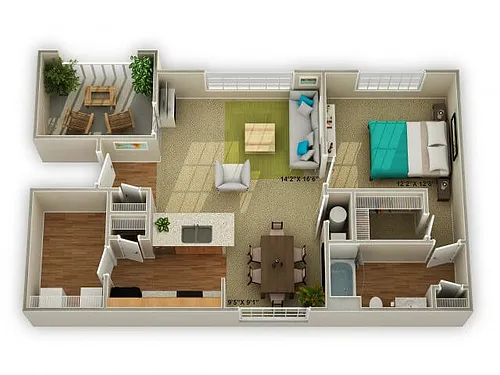 Floor plan The Carriage