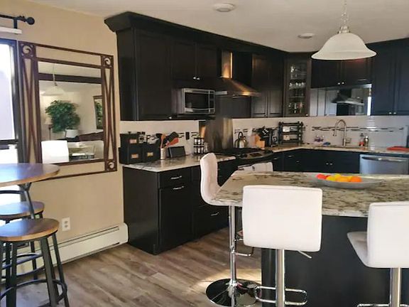 Kitchen with all Stainless Steel Appliances