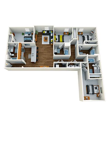 Floor plan D3- Single Space