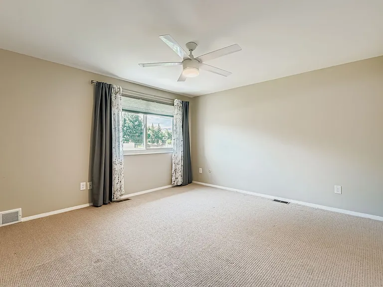 Large west facing upstairs bedroom with large closet