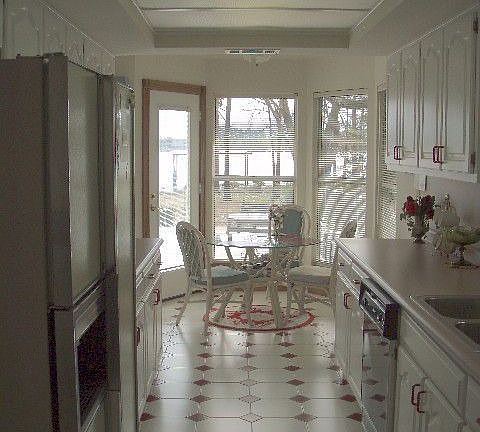 Kitchen looking out to bay