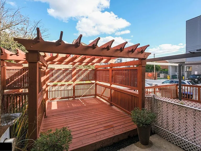 Deck at rear