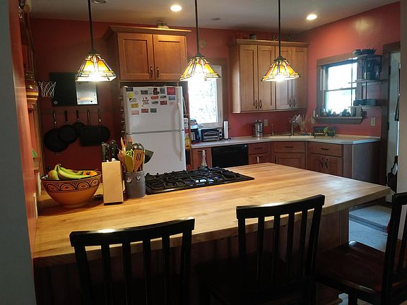 Kitchen, Remodeled, Butcher Block Peninsula