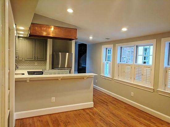 Kitchen and dining room from entrance.