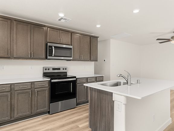 A chef-ready kitchen awaits.