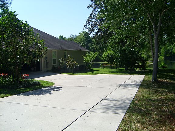 Driveway view from street.