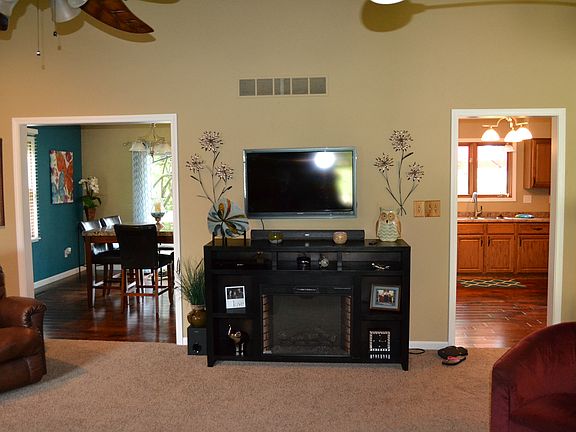 Living room facing kitchen