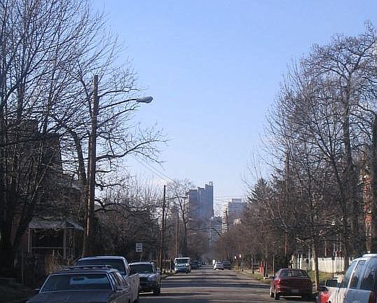 View of downtown from Franklin Ave