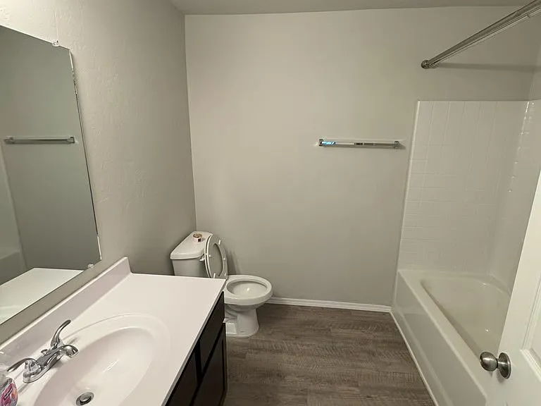 Shared bathroom space.