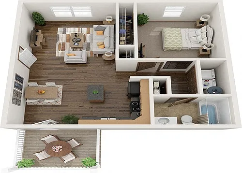 Floor plan The Nest (Furnished)
