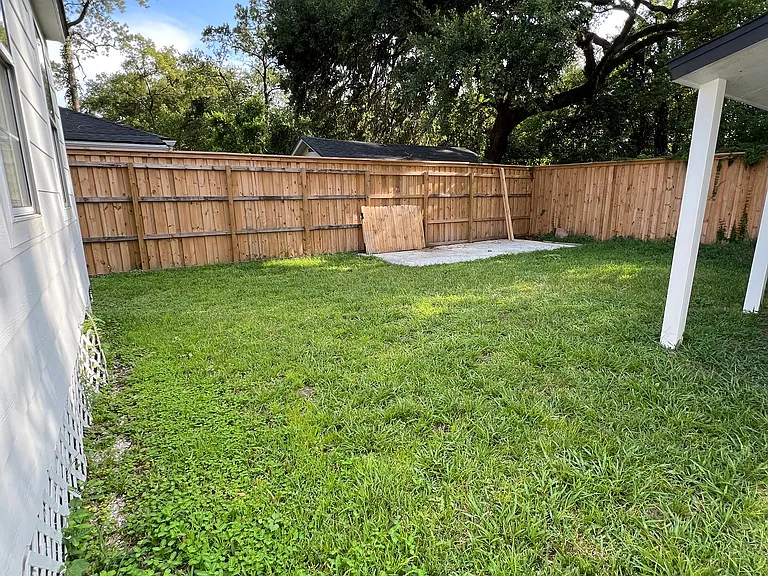 Backyard space.
