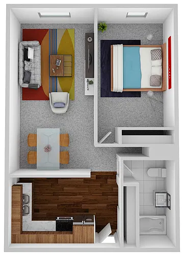 Floor plan One Bedroom