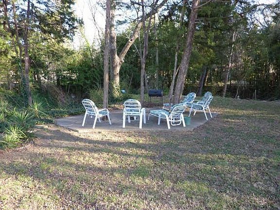 Wooded creek back yard