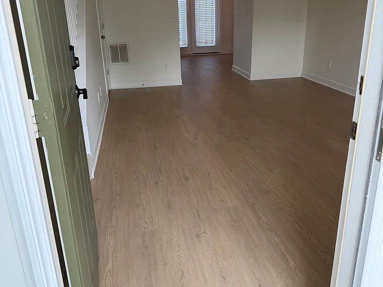 View looking in your front door showing your newly installed floors!