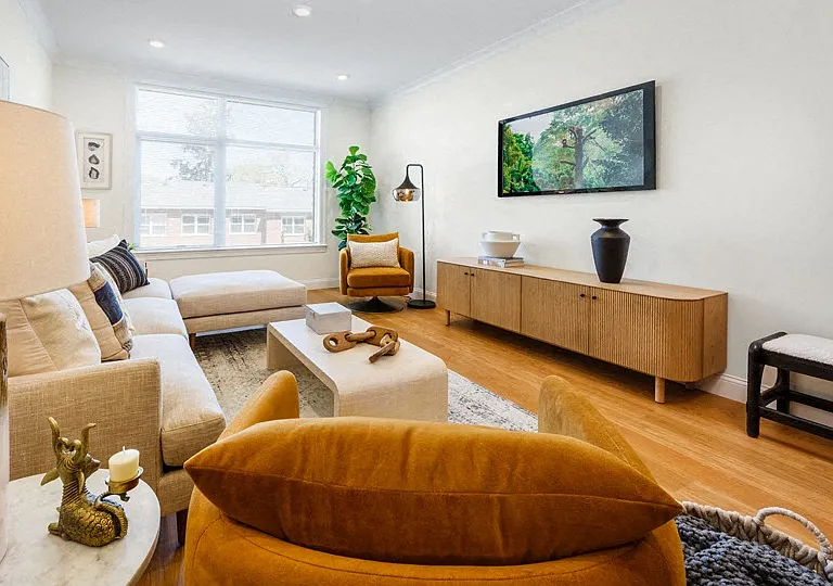 The Franklin at Hancock Village - living room