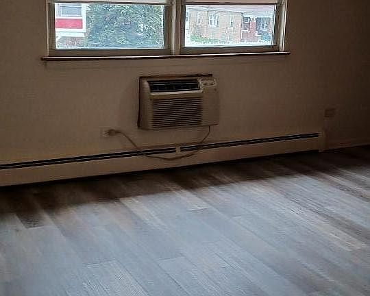 Living area with provided a/c unit.