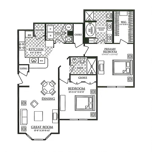 Floor plan Charleston (C1.2)
