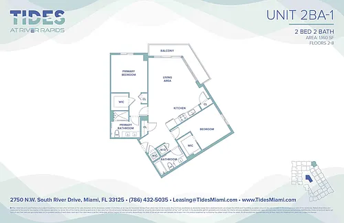 Floor plan 2BA-1