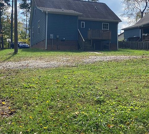 Back yard & additional parking area
