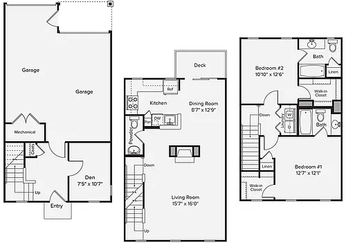 Floor plan B1TD-2004sqft