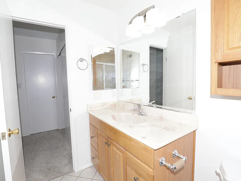 Second bathroom with vanity