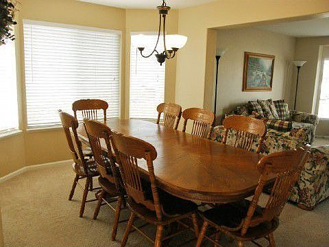 Dining room w/bayed window can easily seat 8-10 people!