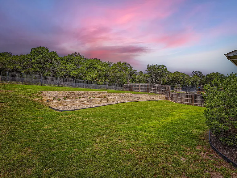 Oversized backyard