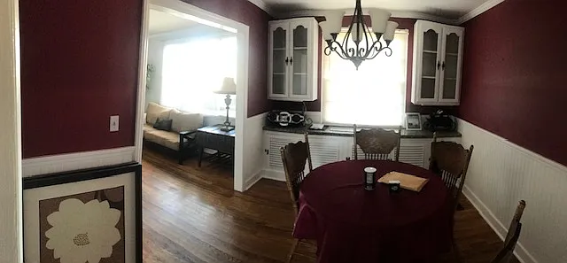 Dining room and living room