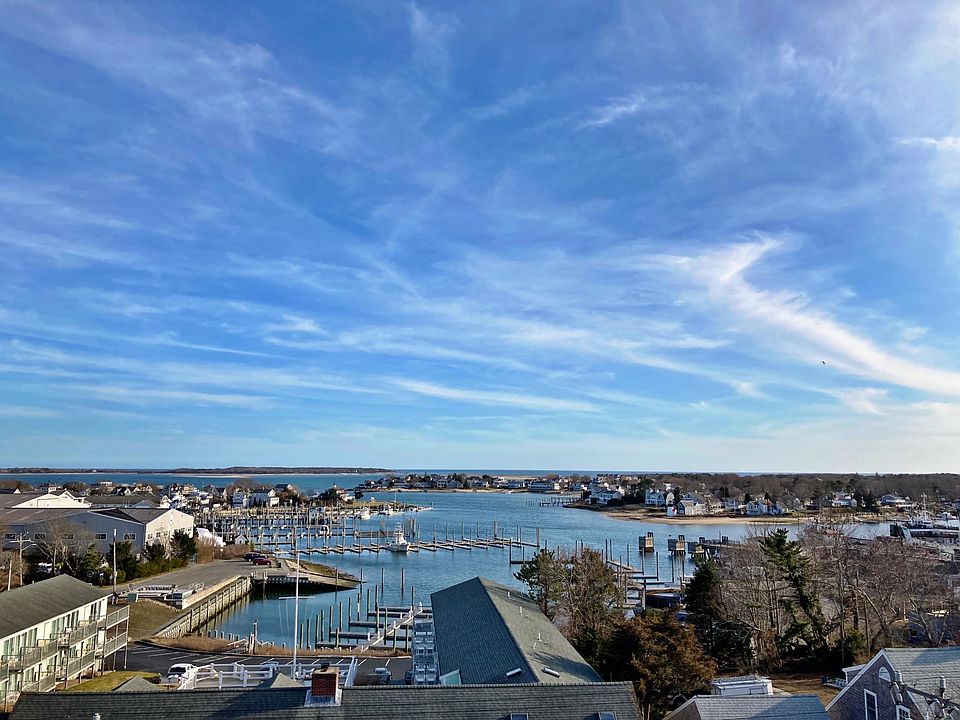 Roof deck view of Lewis Bay (Fall).