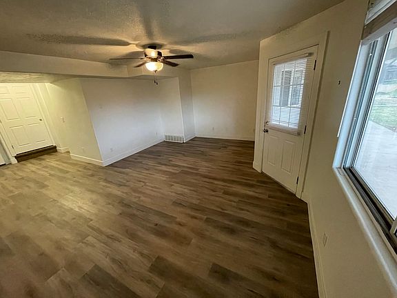 Unit entrance and living room