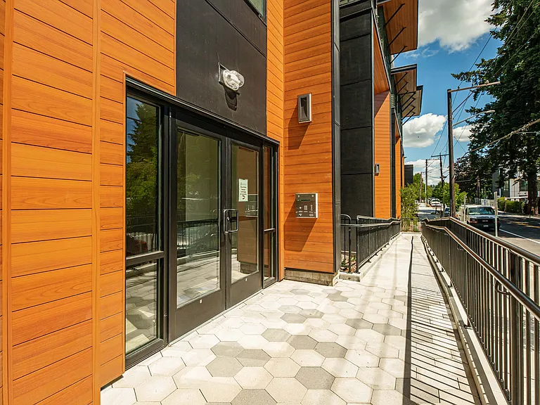 Secured Entry Point at Back Entry - Key Fob Required for Entry