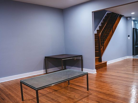 Living room into dining room