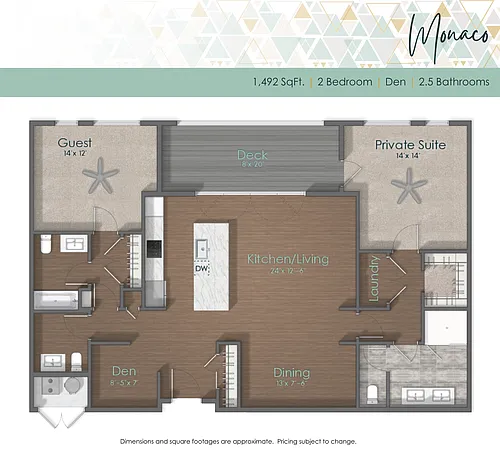 Floor plan Monaco