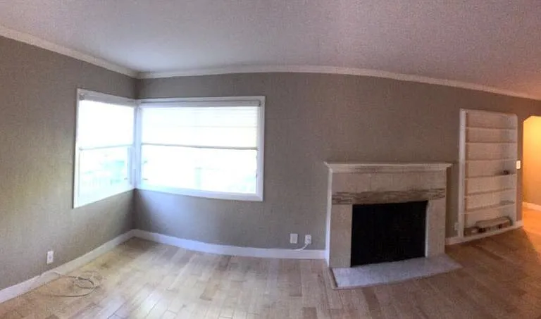 Wide view of living room