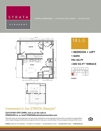 Floor plan 1B.L-S